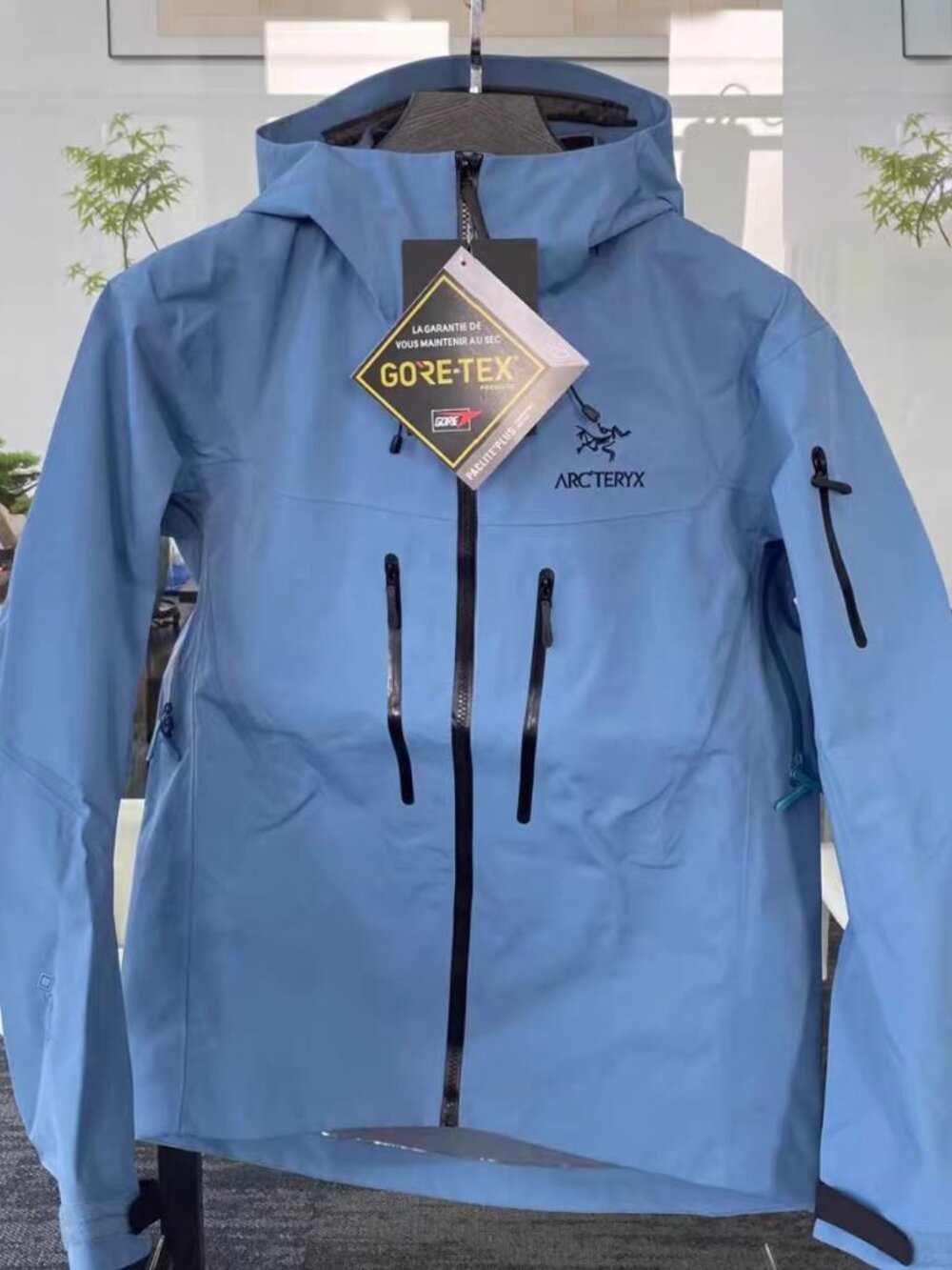Arcteryx Alpha SV Hardshell Jacket Stone Wash Grey Blue